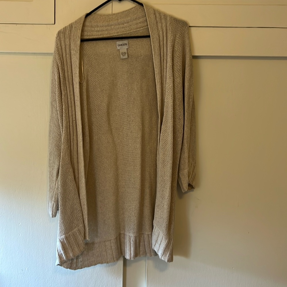 Chicos open front cardigan